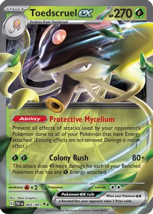 Toedscruel ex 005/091  - Holofoil - Double Rare