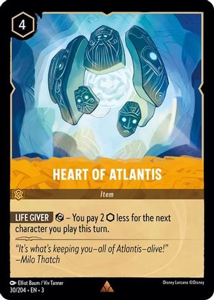 Heart of Atlantis - 30/204 - Rare (Foil)
