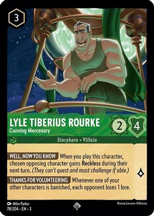 Lyle Tiberius Rourke (Cunning Mercenary) - 78/204 - Super Rare (Foil)