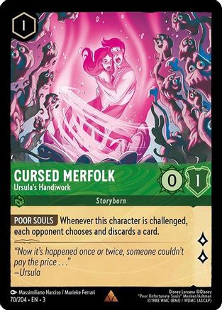 Cursed Merfolk (Ursula's Handiwork) - 70/204 - Rare (Foil)