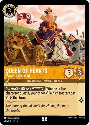 Queen of Hearts (Wonderland Empress) - 20/204 - Uncommon (Foil)