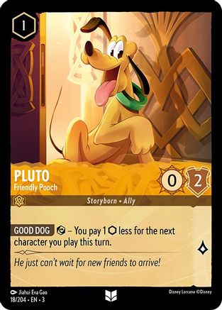 Pluto (Friendly Pooch) - 18/204 - Uncommon (Foil)