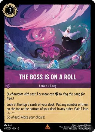 The Boss is on a Roll - 63/204 - Rare (Foil)