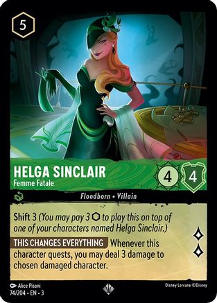 Helga Sinclair (Femme Fatale) - 74/204 - Super Rare