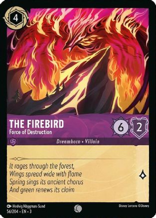 The Firebird (Force of Destruction) - 56/204 - Common (Foil)
