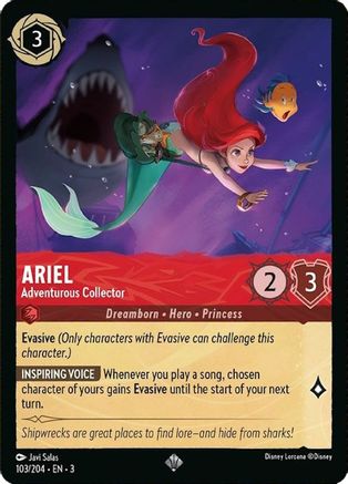 Ariel (Adventurous Collector) - 103/204 - Super Rare (Foil)
