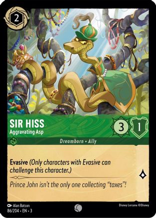 Sir Hiss (Aggravating Asp) - 86/204 - Common (Foil)