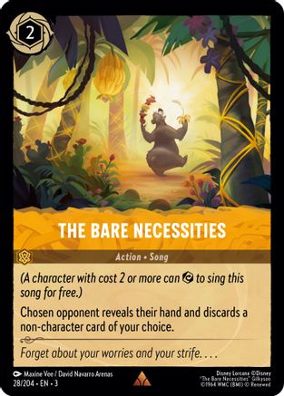 The Bare Necessities - 28/204 - Rare (Foil)