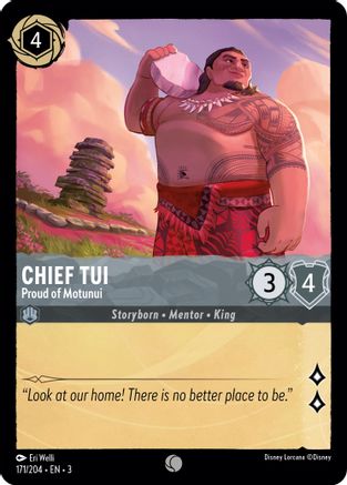 Chief Tui (Proud of Motunui) - 171/204 - Common (Foil)