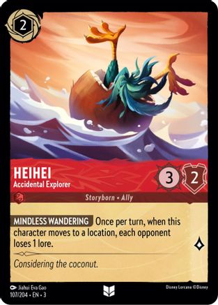 HeiHei (Accidental Explorer) - 107/204 - Uncommon (Foil)