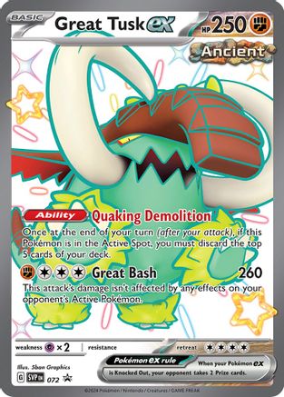 Great Tusk ex 072 - Holofoil - Promo