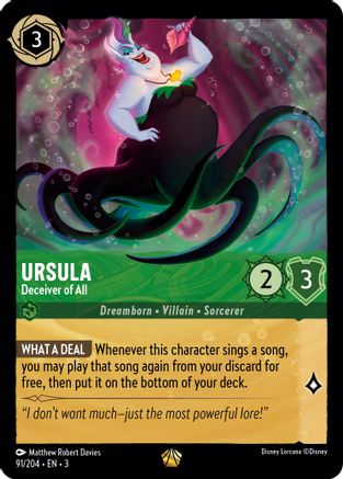 Ursula (Deceiver of All) - 91/204 - Legendary (Foil)