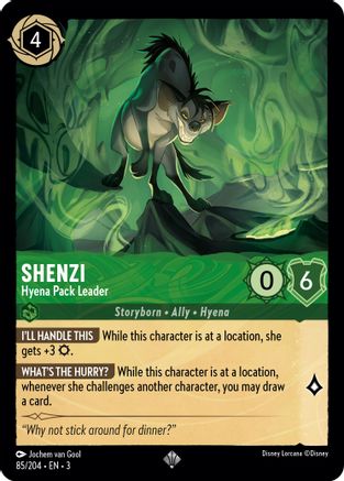 Shenzi (Hyena Pack Leader) - 85/204 - Super Rare