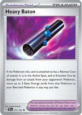 Heavy Baton 151  - Reverse Holofoil SV05 Temporal Forces - Uncommon