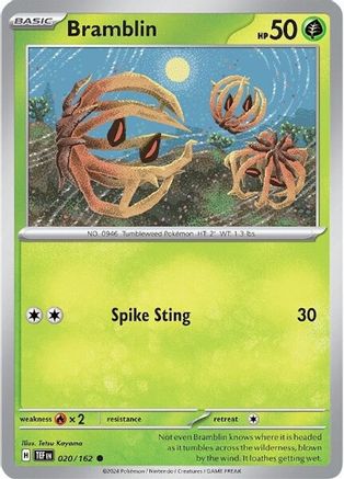 Bramblin 020  - Reverse Holofoil SV05 Temporal Forces - Common