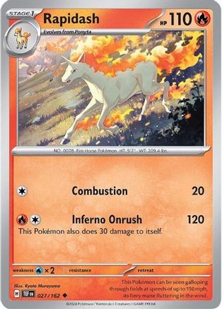 Rapidash 027  SV05 Temporal Forces - Uncommon