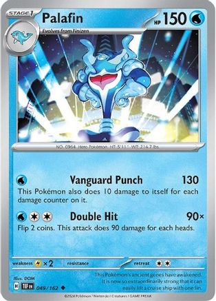 Palafin 049  - Reverse Holofoil SV05 Temporal Forces - Uncommon