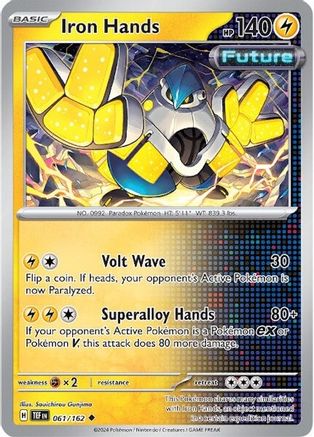 Iron Hands 061  - Reverse Holofoil SV05 Temporal Forces - Uncommon