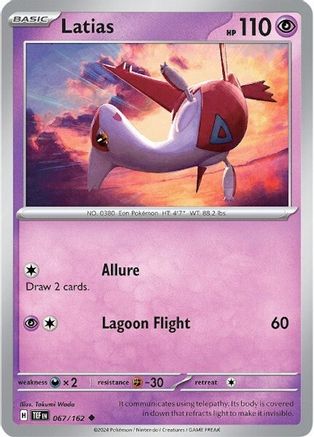 Latias 067  - Reverse Holofoil SV05 Temporal Forces - Uncommon