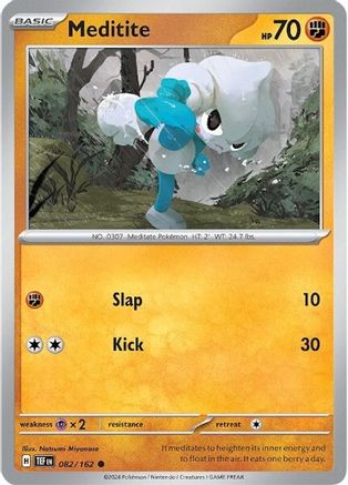 Meditite 082  - Reverse Holofoil SV05 Temporal Forces - Common