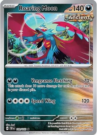 Roaring Moon 109  - Holofoil SV05 Temporal Forces - Rare