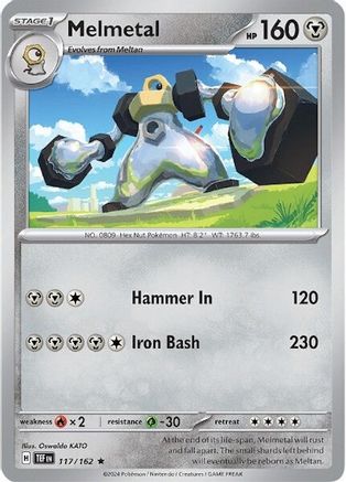 Melmetal 117  - Reverse Holofoil SV05 Temporal Forces - Rare