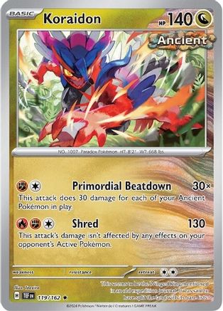 Koraidon 119  - Holofoil SV05 Temporal Forces - Rare