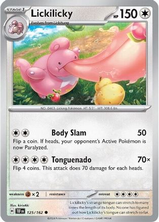 Lickilicky 125  - Reverse Holofoil SV05 Temporal Forces - Common
