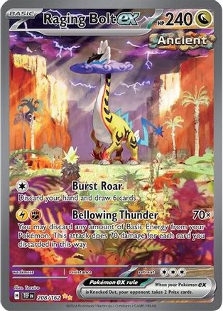 Raging Bolt EX - 208/162 - Special Illustration Rare