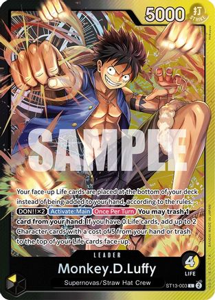 Monkey.D.Luffy - ST13-003 - Leader