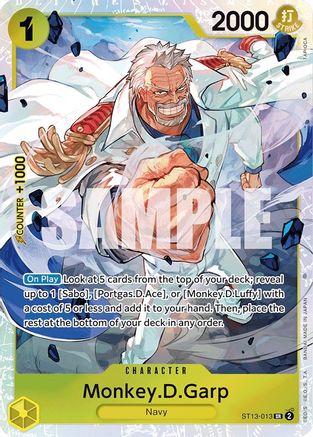 Monkey.D.Garp - ST13-013 - Super Rare