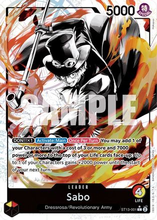 Sabo (Parallel) - ST13-001 - Leader