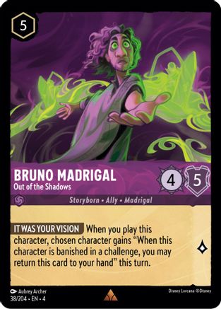 Bruno Madrigal (Out of the Shadows) - 38/204 - Rare (Foil)
