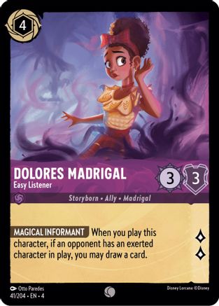 Dolores Madrigal (Easy Listener) - 41/204 - Common (Foil)