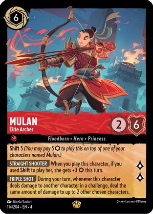 Mulan (Elite Archer) - 114/204 - Legendary (Foil)