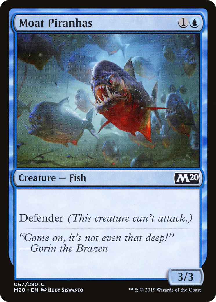 Moat Piranhas (M20-067)  Foil