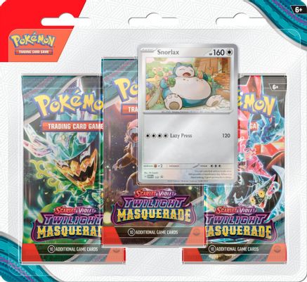 Twilight Masquerade 3 Pack Blister [Snorlax]