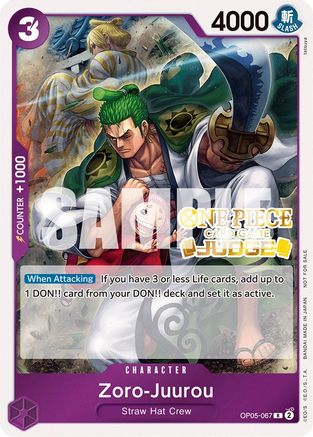 Zoro-Juurou (Judge Pack Vol. 3) - (OP05-067) - Rare