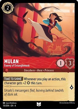 Mulan (Enemy of Entanglement) - 115/204 - Uncommon (Foil)