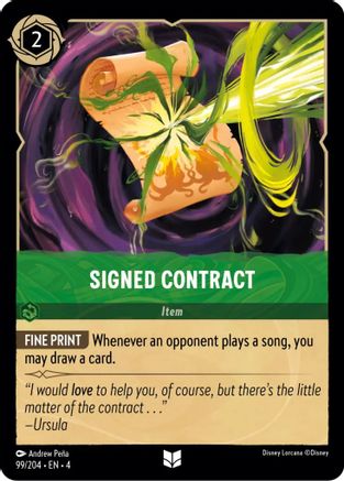 Signed Contract - 99/204 - Uncommon (Foil)