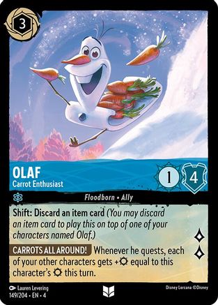 Olaf (Carrot Enthusiast) - 149/204 - Uncommon (Foil)