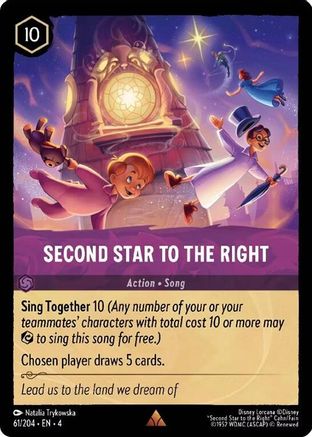 Second Star to the Right - 61/204 - Rare (Foil)