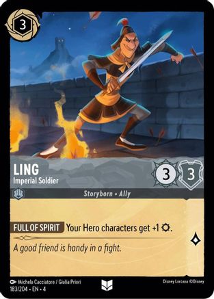 Ling (Imperial Soldier) - 183/204 - Uncommon (Foil)