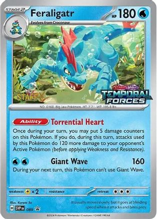 Feraligatr (Prerelease) [Staff] 089 - Promo