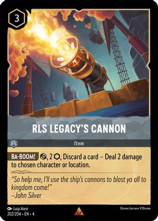 RLS Legacy's Cannon - 202/204 - Rare (Foil)