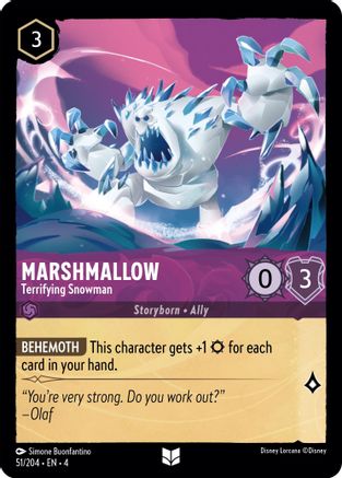 Marshmallow (Terrifying Snowman) - 51/204 - Uncommon