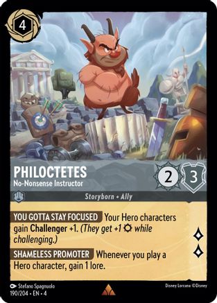 Philoctetes (No-Nonsense Instructor) - 190/204 - Rare (Foil)