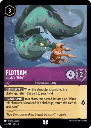 Flotsam (Ursula's "Baby") - 43/204 - Uncommon (Foil)