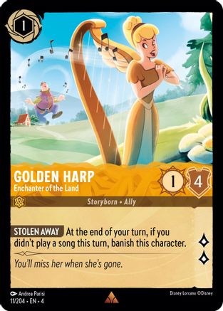 Golden Harp (Enchanter of the Land) - 11/204 - Rare (Foil)