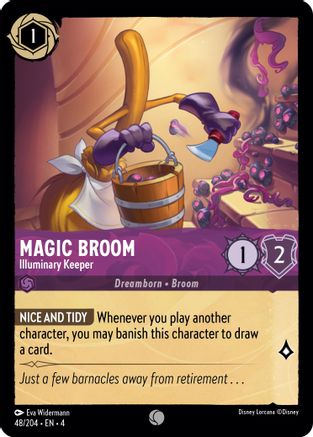 Magic Broom (Illuminary Keeper) - 48/204 - Common (Foil)